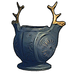 Pot with Golden Horns